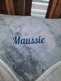 Personalized Embroidered Sherpa Blanket
