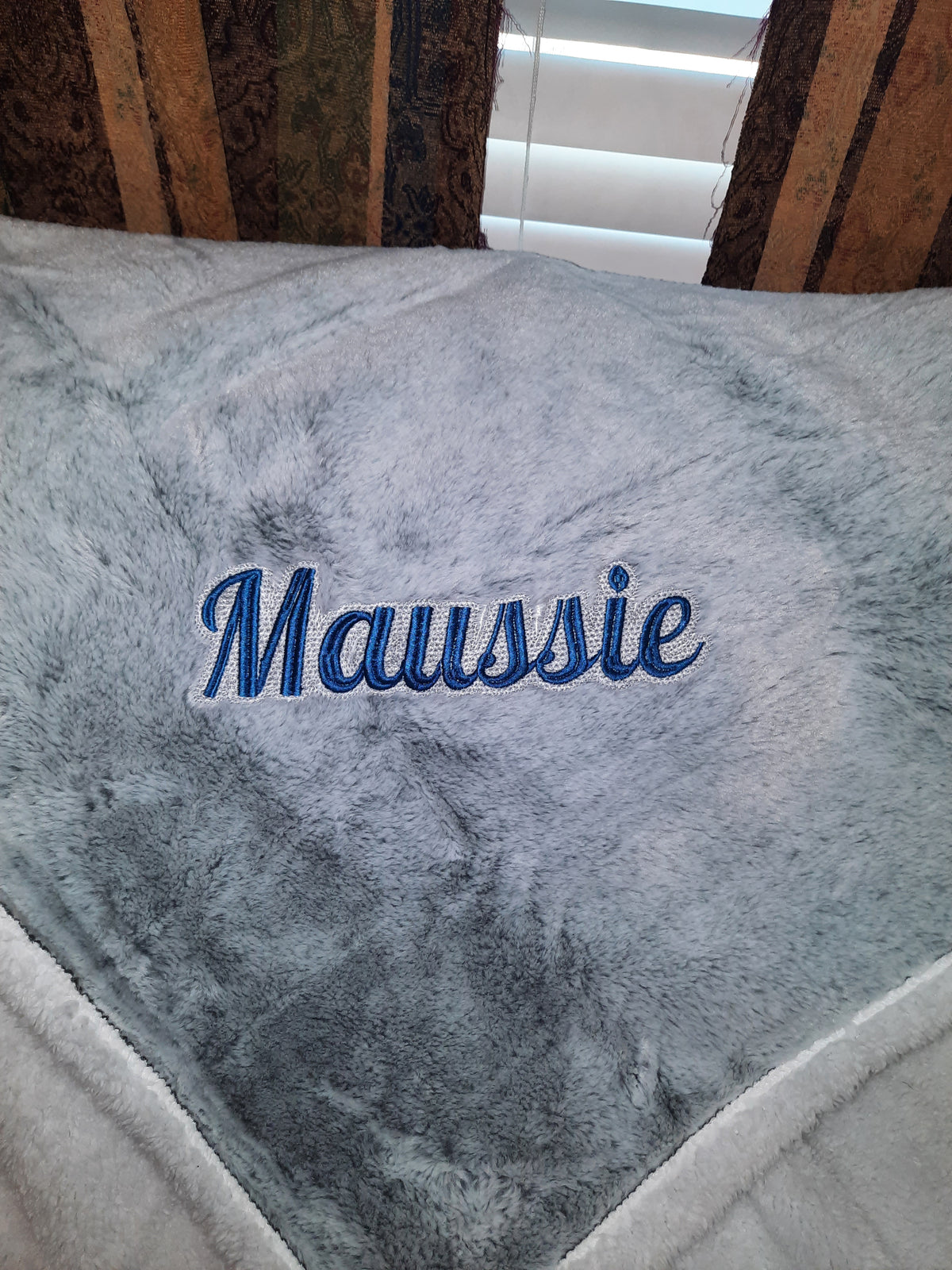 Personalized Embroidered Sherpa Blanket
