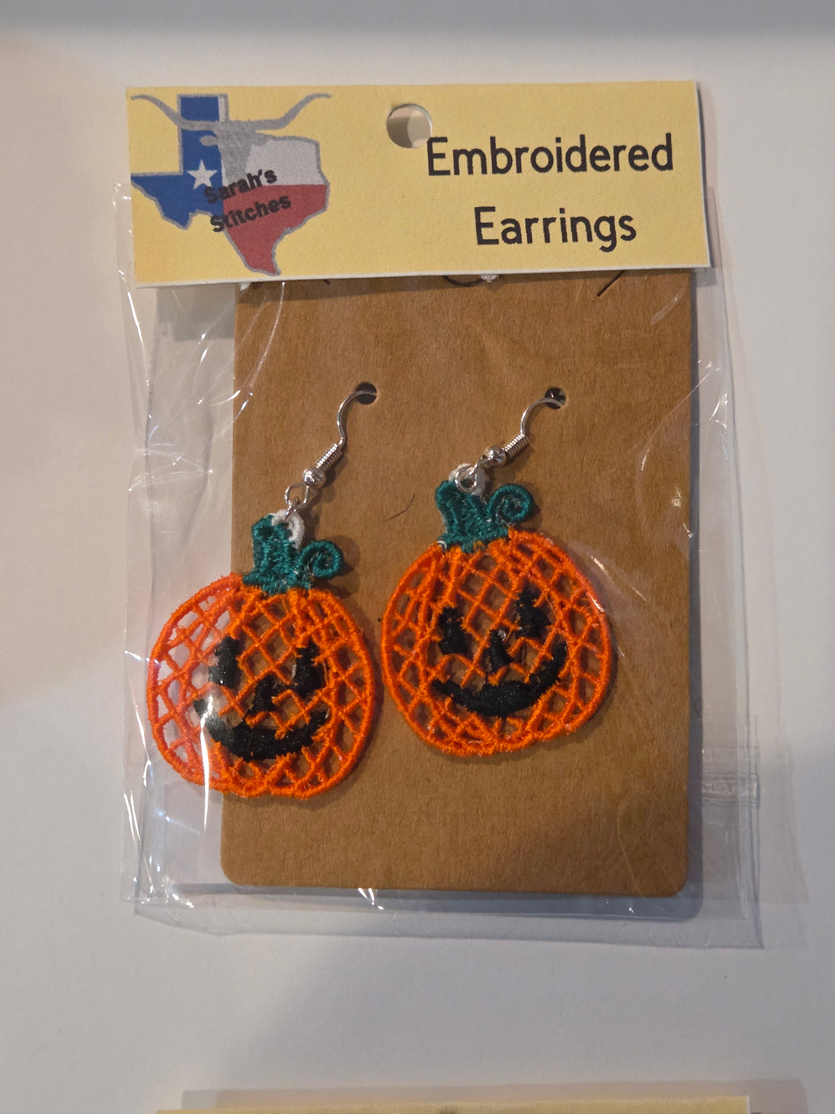 Halloween Embroidered Earrings