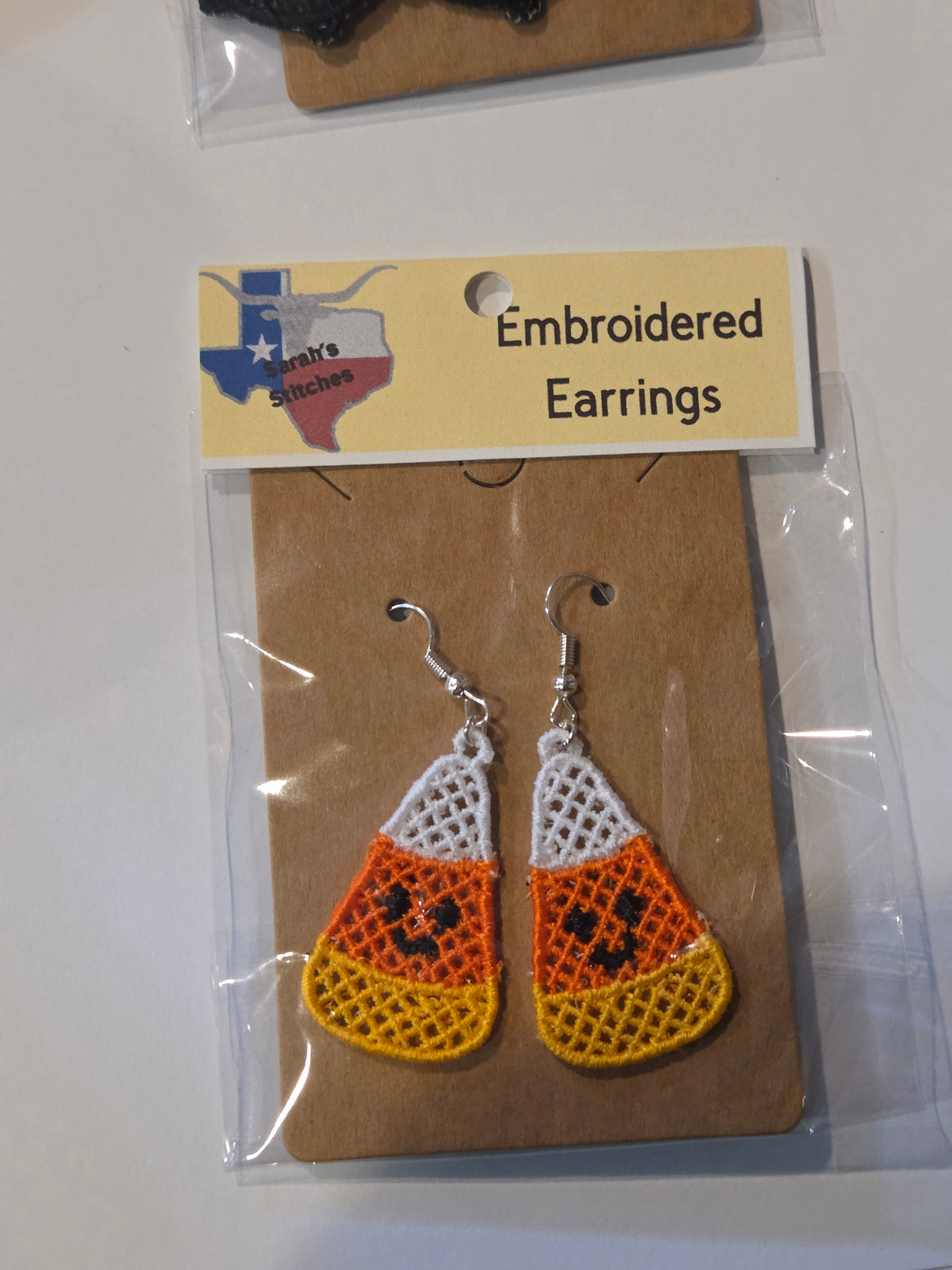 Halloween Embroidered Earrings